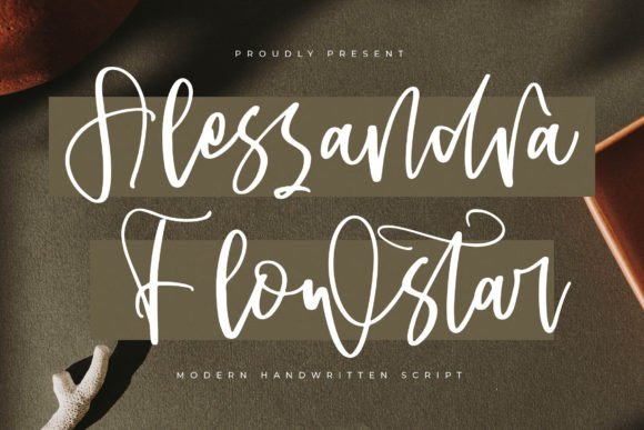 Alessandra Flowstar: Elevating Modern Handwritten Script Design