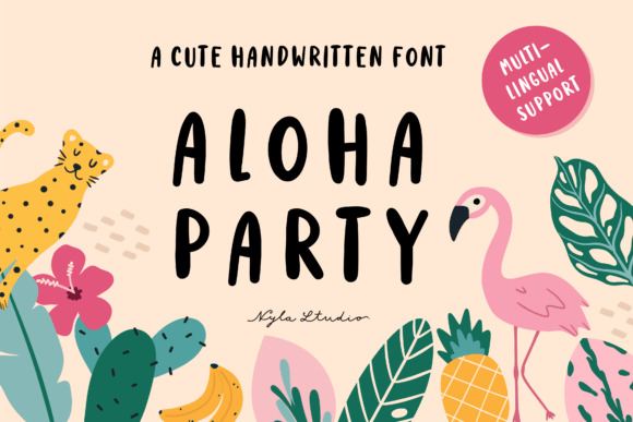Aloha Party Font: Elevate Your Design with Playful Charm