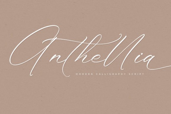 Anthellia: The Handwritten Font Elevating Modern Design