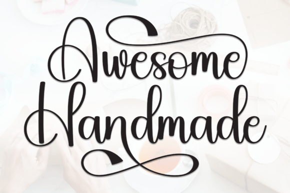 Awesome Handmade: A Font That Whispers Warmth