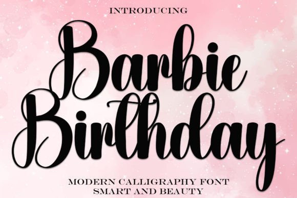 Barbie Birthday: Elevate Designs with Elegant Typography