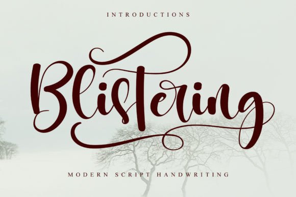 Blistering: A Fresh Typeface for Creative Design