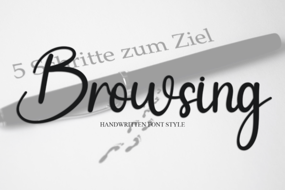 Browsing: A Playful Handwritten Font for Modern Design