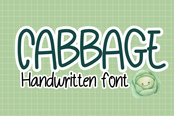 Cabbage: A Handwritten Font for Authentic Design