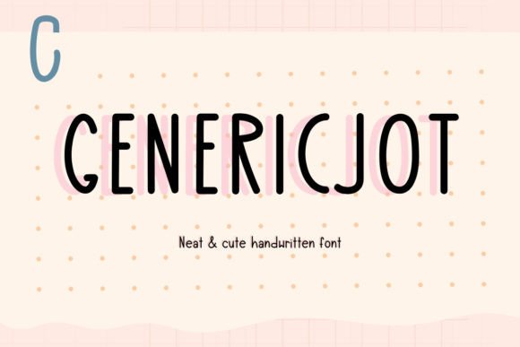 GenericJot: Elevate Your Visual Storytelling with Handwritten Charm