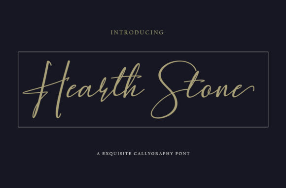 Hearth Stone: The Elegant Calligraphy Font for Modern Design