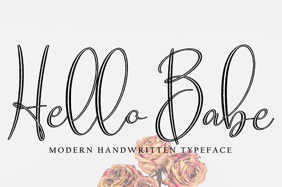 Hello Babe: A Modern Script Font for Elegant Branding