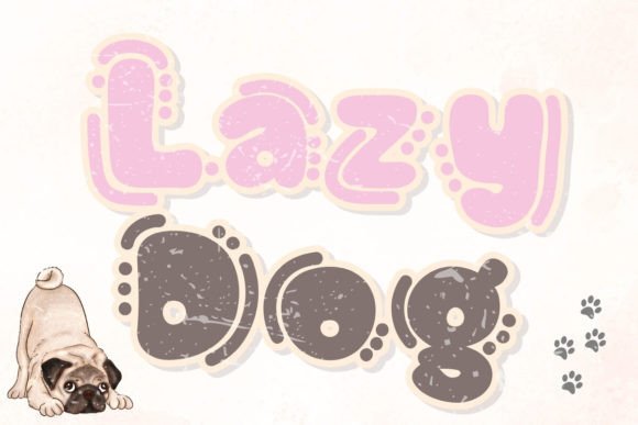 Lazy Dog: A Handwritten Font for Playful Branding