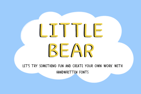 Little Bear: A Handwritten Font for Whimsical Design