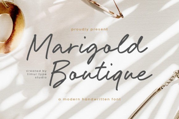 Marigold Boutique: Elevating Modern Design with Handwritten Elegance