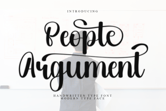People Argument: The Expressive Handwritten Font for Modern Design