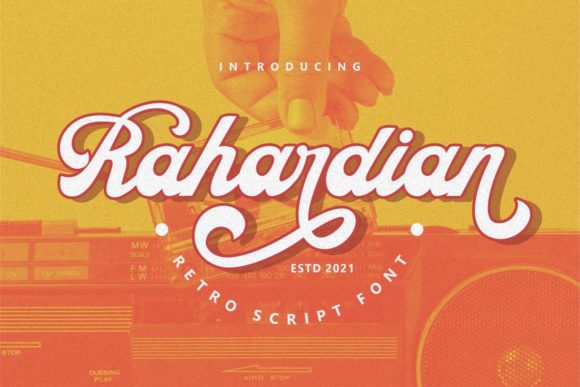 Rahardian: A Vintage Font for Modern Branding